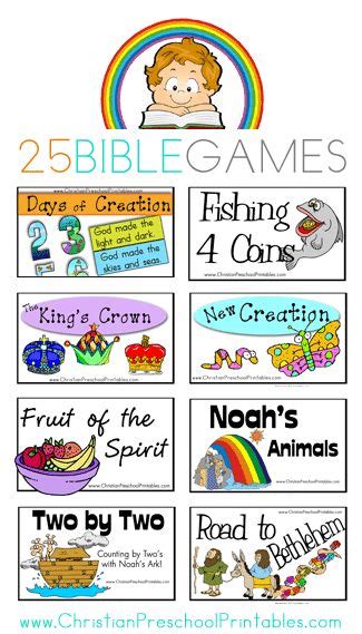 22 FREE Printable Bible Games