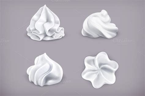 Whipped white cream | Whipped cream, Icon set vector, Icon set