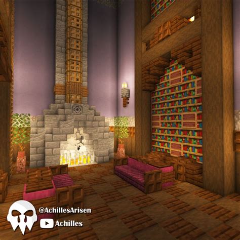 Library | Minecraft interior design, Minecraft castle, Minecraft ...