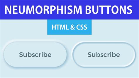 Neumorphism Button | HTML & CSS