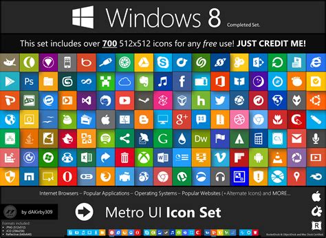 Metro UI Icon Set - 725 Icons by dAKirby309 on DeviantArt