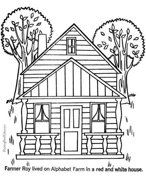 Free Printable House Coloring Pages - PRINTABLE TEMPLATES