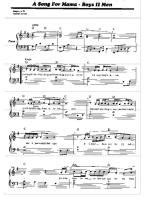 Boyz II Men - A Song For Mama - Free Downloadable Sheet Music