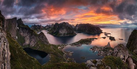 Wallpaper : 1600x815 px, clouds, island, landscape, Lofoten Islands ...