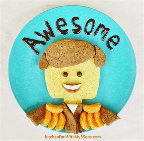 Awesome Lego Movie Pancakes for Breakfast Healthy Meals For Kids, Kids ...