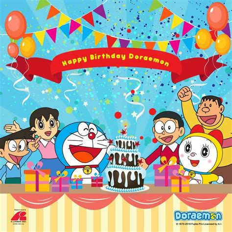 Happy Birthday Doraemon Happy Birthday Logo, Happy Birthday Drawings, Happpy Birthday, Happy ...