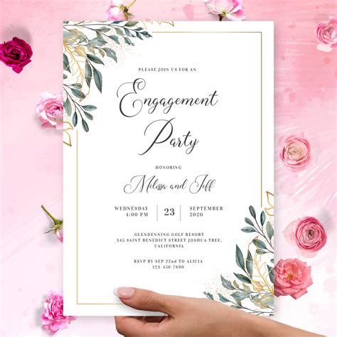 Engagement Party Invitations - Download or Print