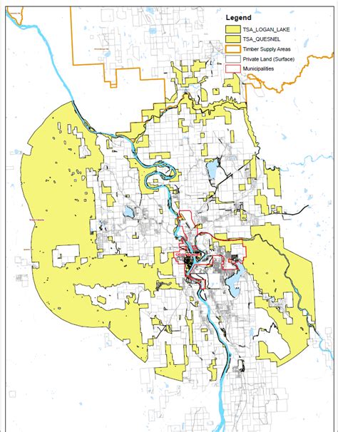 Quesnel Case Study Map – British Columbia Community Forest Association