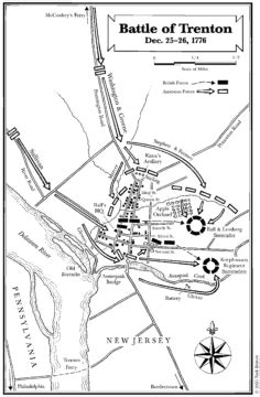 Battle of Trenton map via @revolutionarywar | Battle of trenton ...