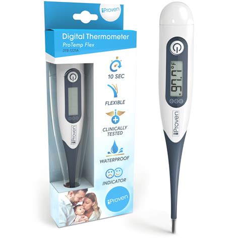 iProven DTR-1221A Oral Rectal Digital Medical Thermometer Accurate Fast Reading Fever - Walmart ...