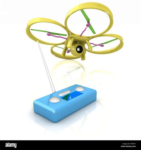 Drone with remote controller Stock Photo - Alamy