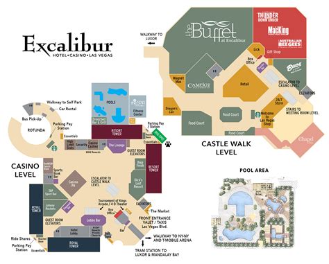 Excalibur Property Map & Floor Plans - Las Vegas