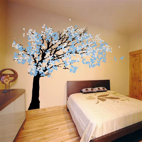 Cherry Blossom Tree - Blowing in the Wind Wall Decal Sticker Graphic