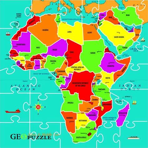 Printable Puzzle Of Africa - Daily Sex Book