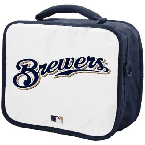 Milwaukee Brewers White-Navy Blue Insulated MLB Lunch Box - FansEdge.com