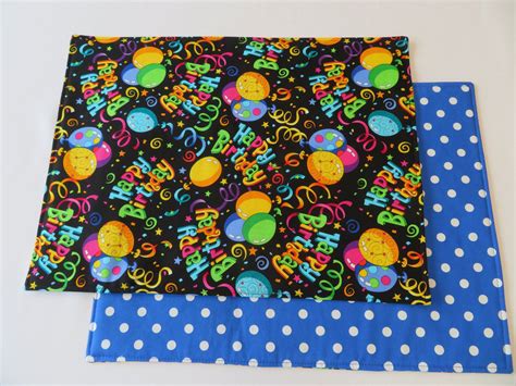 Birthday Placemats Reversible Birthday Decor Birthday Party | Etsy