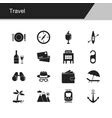 Travel and vacation icons set Royalty Free Vector Image