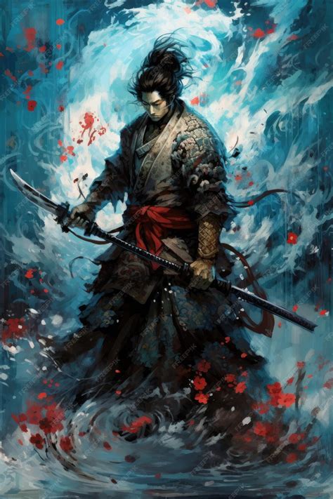 Premium AI Image | samurai sword art fantasy character illustration ...