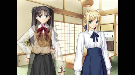 Fate/Stay Night Visual Novel Fate Route Day 9 Part 1 (No Commentary)(English) - YouTube