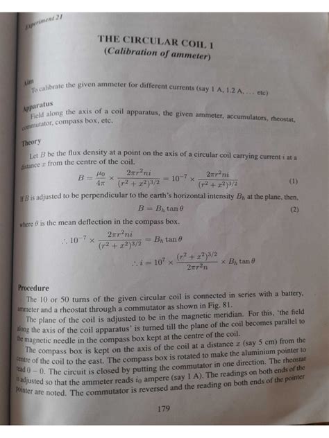 Calibration of Ammeter | PDF