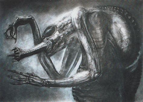 Alien Explorations: Alien: Giger's second design for a humanoid alien ...