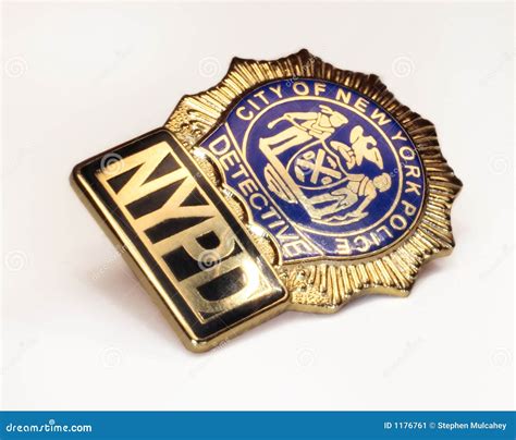 NYPD Police Detective Badge Stock Image - Image of shield, protect: 1176761