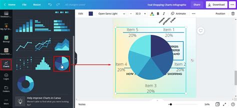 Create Charts in Canva (Bar, Line, Pie) | Design Bundles