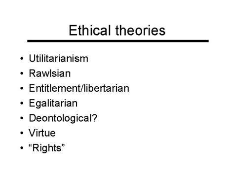 Ethics equity and economics Ethics theories of justice