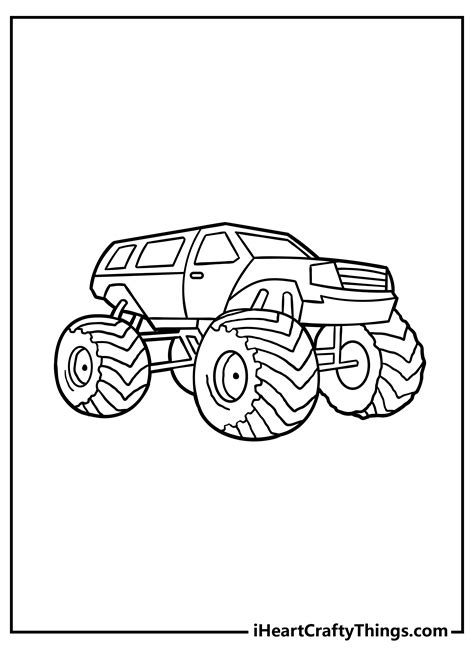 Monster Energy Race Trucks Coloring Pages