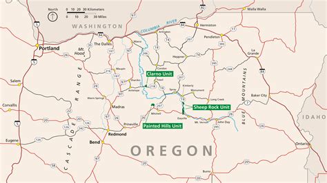 Maps - John Day Fossil Beds National Monument (U.S. National Park Service)