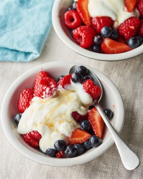 Balsamic Berries with Honey Yogurt | Kitchn