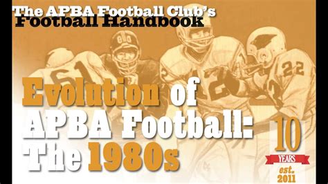 Evolution of APBA Football: The 1980s (digital APBA Football Handbook) - YouTube