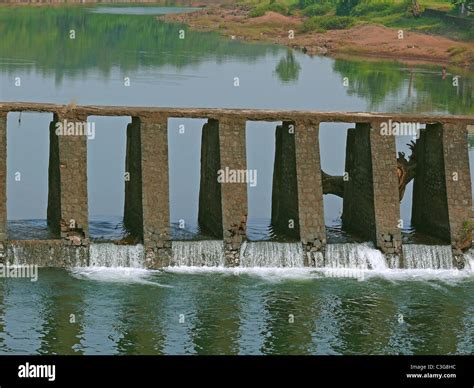 Dam On Jagbudi River, Khed, Ratnagiri, Maharashtra, India Stock Photo ...