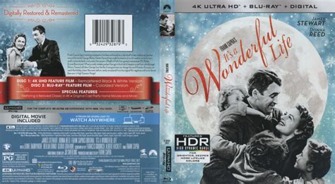 It's A Wonderful Life 4K UHD Cover & Labels - DVDcover.Com