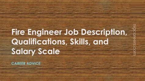 Fire Engineer Job Description, Skills, and Salary - NigCareers