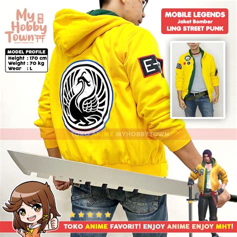 Jaket Mobile Legends – Ling Starlight Street Punk Cosplay Jacket – LOGO ...