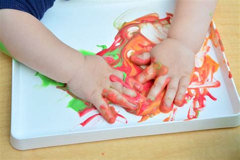 Homemade baby finger paints at How we Montessori-2 | Baby finger paint ...