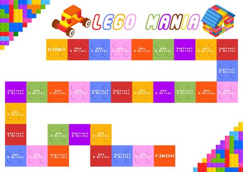 LEGO Board Game - 10 Free PDF Printables | Printablee