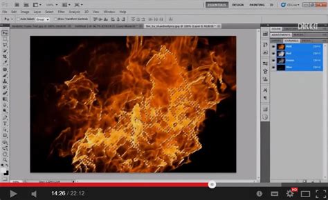 Create Realistic Fire Text Effect Photoshop Tutorial -Design Bump