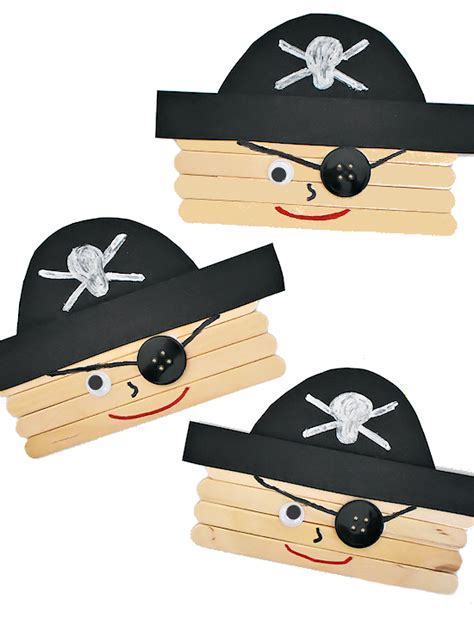 Craft Stick Pirate Craft - Our Kid Things