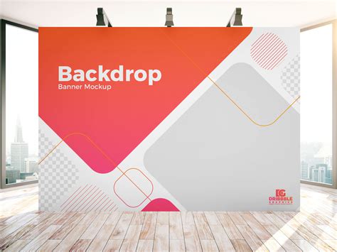 Free Indoor Advertisement Backdrop Banner Mockup PSD | Behance