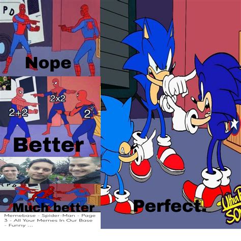 The 3 Spiderman Meme, but it's Sonic : r/memes