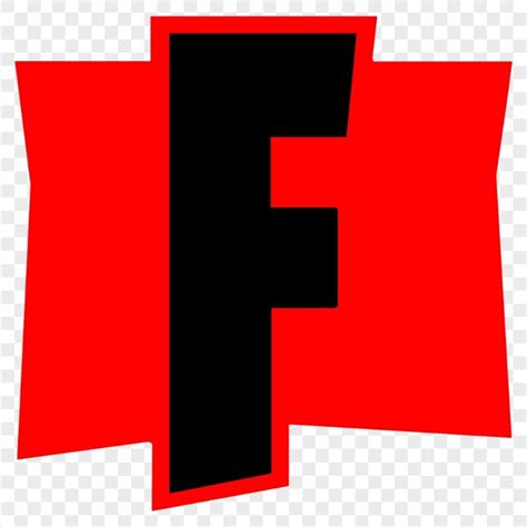 HD Fortnite Black & Red F Logo Letter PNG | Citypng