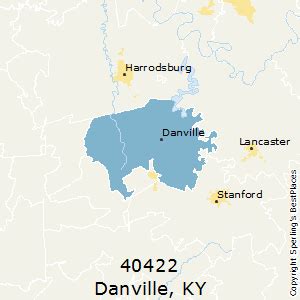 Danville (zip 40422), KY