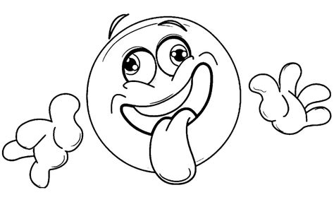 Smiling Poop Emoji Coloring Page - Free Printable Coloring Pages for Kids