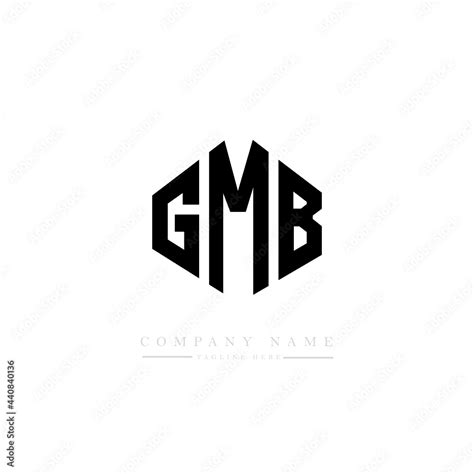 GMB letter logo design with polygon shape. GMB polygon logo monogram. GMB cube logo design. GMB ...