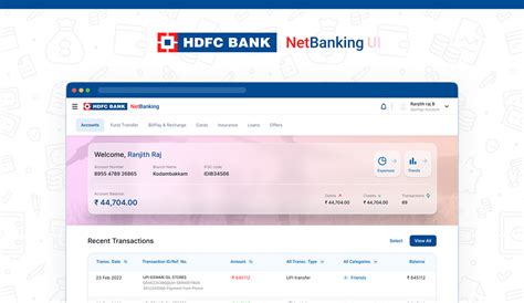 HDFC Bank netbanking portal redesign :: Behance