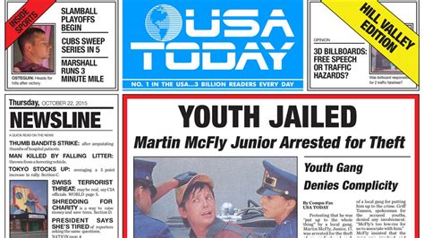 'USA Today' Featuring 'Back to the Future' Front Page Sells Out