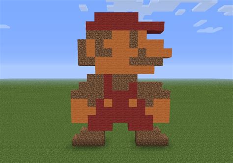 Mario Pixel Art Minecraft Map