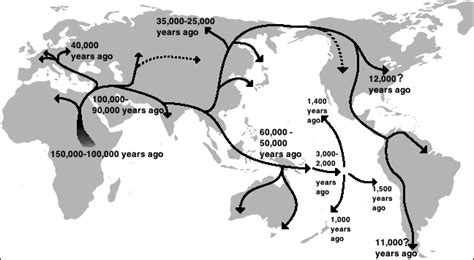 OUT OF AFRICA AND THEORIES ABOUT EARLY MODERN HUMAN MIGRATIONS | Facts ...